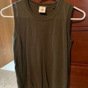 Cabi Layered army green top